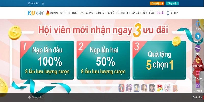 Nhận về ưu đãi hấp dẫn khi hoàn tất đăng ký tại Ku3933